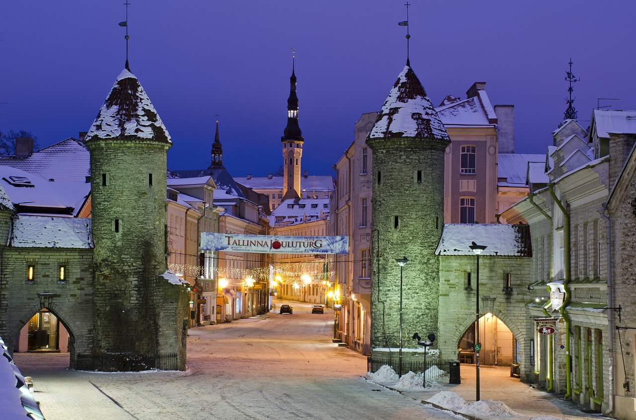 Attractions of Tallinn in Estonia 